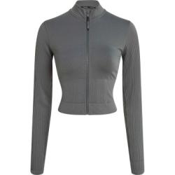 Calvin Klein Sport Seamless Zip Up Jacket Grön polyamid Medium Dam