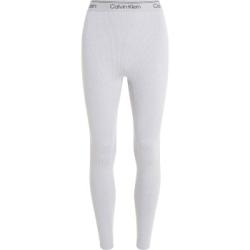 Calvin Klein Sport Ribbed 7/8 Leggins Ljusgrå polyester X-Large Dam