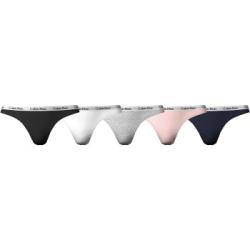 Calvin Klein Trosor 10P Carousel Cotton Classic Thongs Flerfärgad bomull X-Large Dam