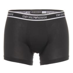 Armani Cotton Knit Boxer Kalsonger 3P Svart bomull Large Herr