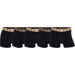 CR7 Cristiano Ronaldo Kalsonger 5P Organic Cotton Trunks Black/Gold bomull XX-Large Herr