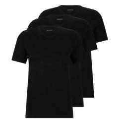 BOSS 3P V-Neck Classic T-shirt Svart bomull XX-Large Herr
