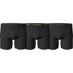Calvin Klein Kalsonger 3P Cotton Stretch Boxer Brief Svart/Grön bomull Small Herr