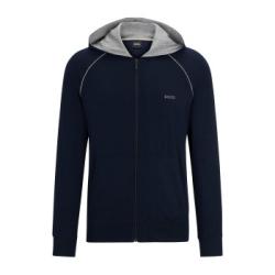 BOSS Mix and Match Hooded Jacket Mörkblå bomull X-Large Herr