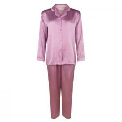 Lady Avenue Pure Silk Basic Pyjamas Rosa silke XX-Large Dam