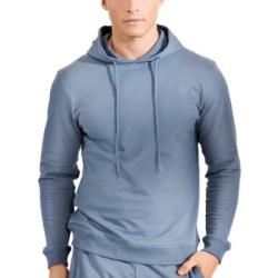 Bread and Boxers Organic Cotton Men Hooded Shirt 2P Ljusblå Medium Herr