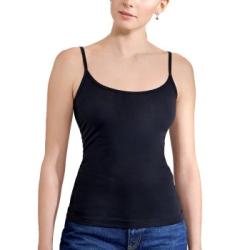 Bread and Boxers Singlet Woman Svart ekologisk bomull X-Small Dam