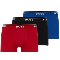 BOSS Kalsonger 6P Cotton Stretch Trunks Svart/Blå bomull X-Large Herr