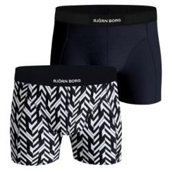 Björn Borg Kalsonger 2P Premium Cotton Stretch Boxer 2354 Svart randig bomull Large Herr