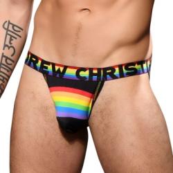 Andrew Christian Kalsonger 2P Almost Naked Stripe Jock Flerfärgad-2 polyamid X-Large Herr