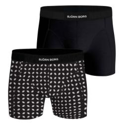Björn Borg Kalsonger 2P Premium Cotton Stretch Boxer 2633 Svart/Vit bomull Medium Herr