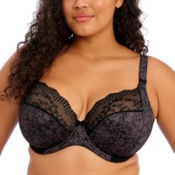 Elomi BH Lucie Underwire Stretch Plunge Bra Svart K 95 Dam