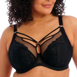 Elomi BH Brianna Underwire Plunge Bra Svart H 100 Dam