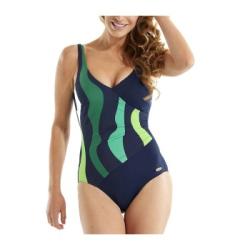 Damella Julia Basic Swimsuit Blå/Grön 54 Dam
