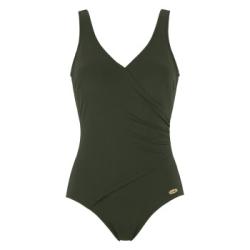 Damella Julia Chlorine Resistant Swimsuit Mörkgrön polyamid 44 Dam
