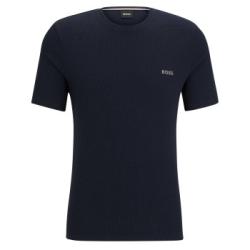 BOSS Waffle T Shirt Mörkblå Large Herr