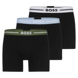BOSS Kalsonger 3P Power Bold BoxerBr Svart bomull XX-Large Herr