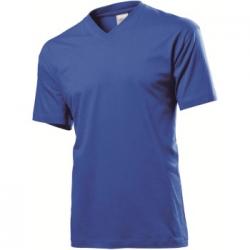 Stedman Classic V-Neck Men T-shirt Royalblå bomull 3XL Herr