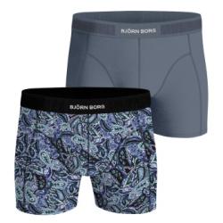 Björn Borg Kalsonger 2P Premium Cotton Stretch Boxer 2354 Blå Mönstrad bomull Large Herr