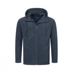 Stedman Hooded Fleece Jacket For Men Mörkblå polyester X-Large Herr