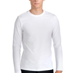 Bread and Boxers Long Sleeve Regular T-Shirt Vit ekologisk bomull Large Herr