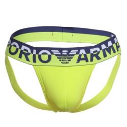 Armani Cotton Jockstrap Kalsonger 2P Limegrön bomull X-Large Herr