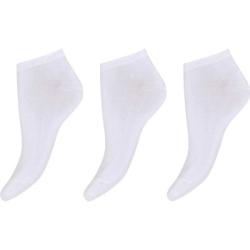 Decoy Strumpor 3P Cotton Sneaker Socks Vit Strl 37/41 Dam