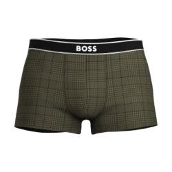 BOSS Kalsonger 24 Print Trunk Militärgrön bomull Large Herr