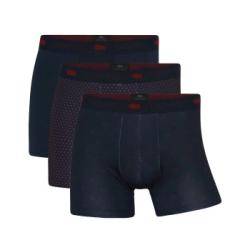 Dovre Kalsonger 3P Recycled Polyester Boxers Marin/Röd  polyester X-Large Herr