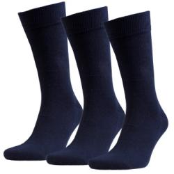 Amanda Christensen Strumpor 3P True Combed Cotton Sock Marin Strl 35/38