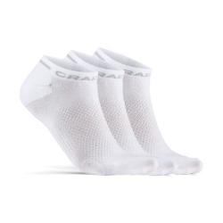 Craft Strumpor 3P Core Dry Shafless Socks Vit nylon Strl 37/39