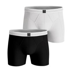 Björn Borg Kalsonger 2P Premium Cotton Stretch Original Boxer Svart/Vit X-Large Herr