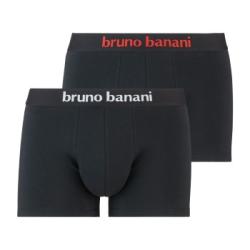 Bruno Banani Kalsonger 2P Flowing Shorts Svart/Vit bomull XX-Large Herr