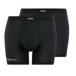 Bruno Banani Kalsonger 2P All Day Long Shorts Svart bomull XXXL Herr