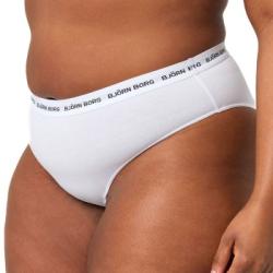 Björn Borg Trosor 2P Core Logo High Waist Brief Vit bomull Small Dam