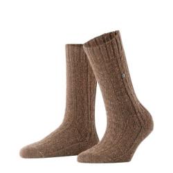 Burlington Strumpor Tweed Tales Wool Sock Brun Strl 36/41 Dam