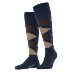 Burlington Strumpor Edinburgh Wool Knee High Sock Beige/marin Strl 40/46