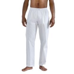Bread and Boxers Woven Pyjama Pants Vit ekologisk bomull Small Herr