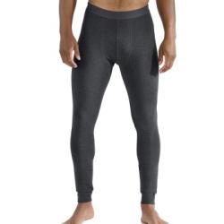 Bread and Boxers Organic Cotton Long Johns Mörkgrå ekologisk bomull Large Herr