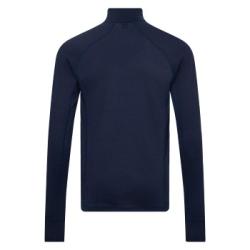 Dovre Wool Zip Single Jersey Marin ull Small Herr