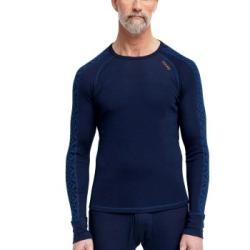 Dovre Jacquard Baselayer Marin ull X-Large Herr
