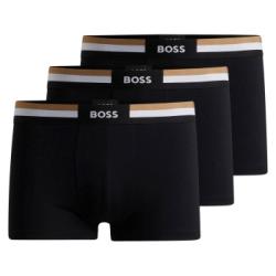 BOSS Kalsonger 3P Trunk Motion Multi Svart Small Herr