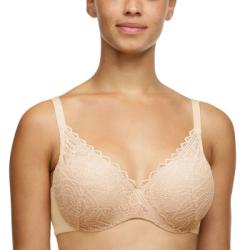 Chantelle BH EasyFeel Floral Covering Memory Foam Bra Beige nylon C 90 Dam