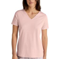 Calida Favourites Sleep Shirt Short-Sleeve Rosa randig bomull X-Small Dam