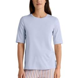 Calida Favourites Sleep Cotton Shirt Short-Sleeve Ljusblå bomull Small Dam