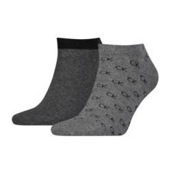 Calvin Klein Strumpor 2P Eduardo All Over Sneaker Sock Grå Strl 43/46 Herr