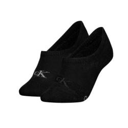 Calvin Klein Strumpor 2P Glossy High Cut Footie Socks Svart Strl 35/38 Dam