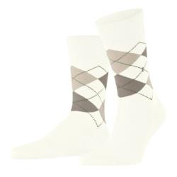 Burlington Strumpor Manchester Mercerised Cotton Sock Benvit Strl 40/46 Herr