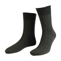 Amanda Christensen Strumpor Grade Wide Rib Ankle Socks Gråmelerad Strl 39/42