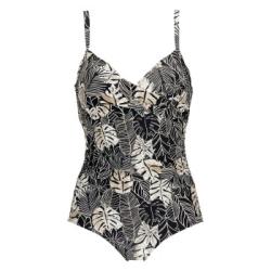 Damella Tara Swimsuit Pattern Svart Mönster 48 Dam